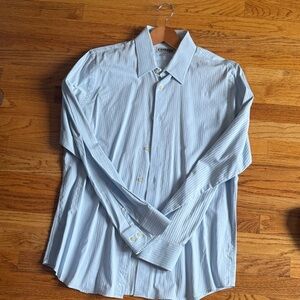 Express Men's Light Blue Dress Shirt